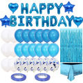 Rose Gold Birthday Party liefert alles Gute zum Geburtstag Banner Star Herz Folienballons Geburtstagsfeier -Dekoration Set